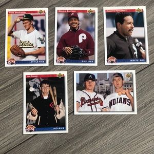5 1991 UD star rookie cards